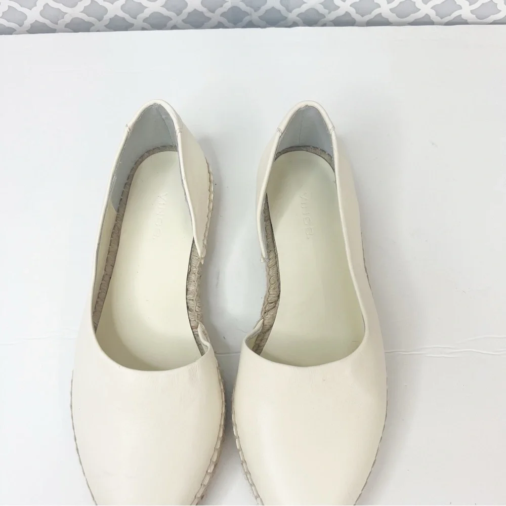 EUC Vince Tita Asymmetrical Espadrille Loafers In Beige